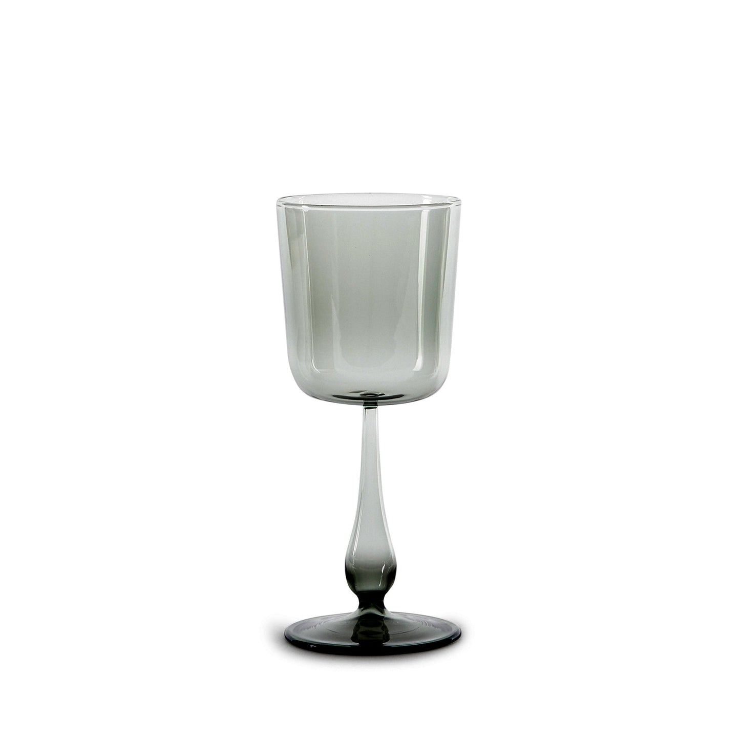 Luisa Calice Stem Glass in Fog (Set of 2)
