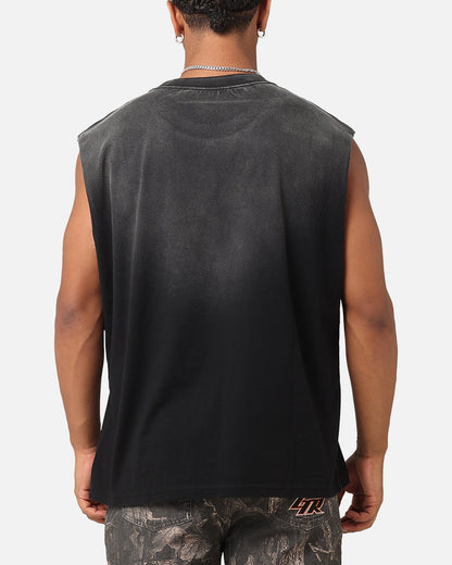Guns N Roses Roses Sunfade Muscle Tank Black Wash