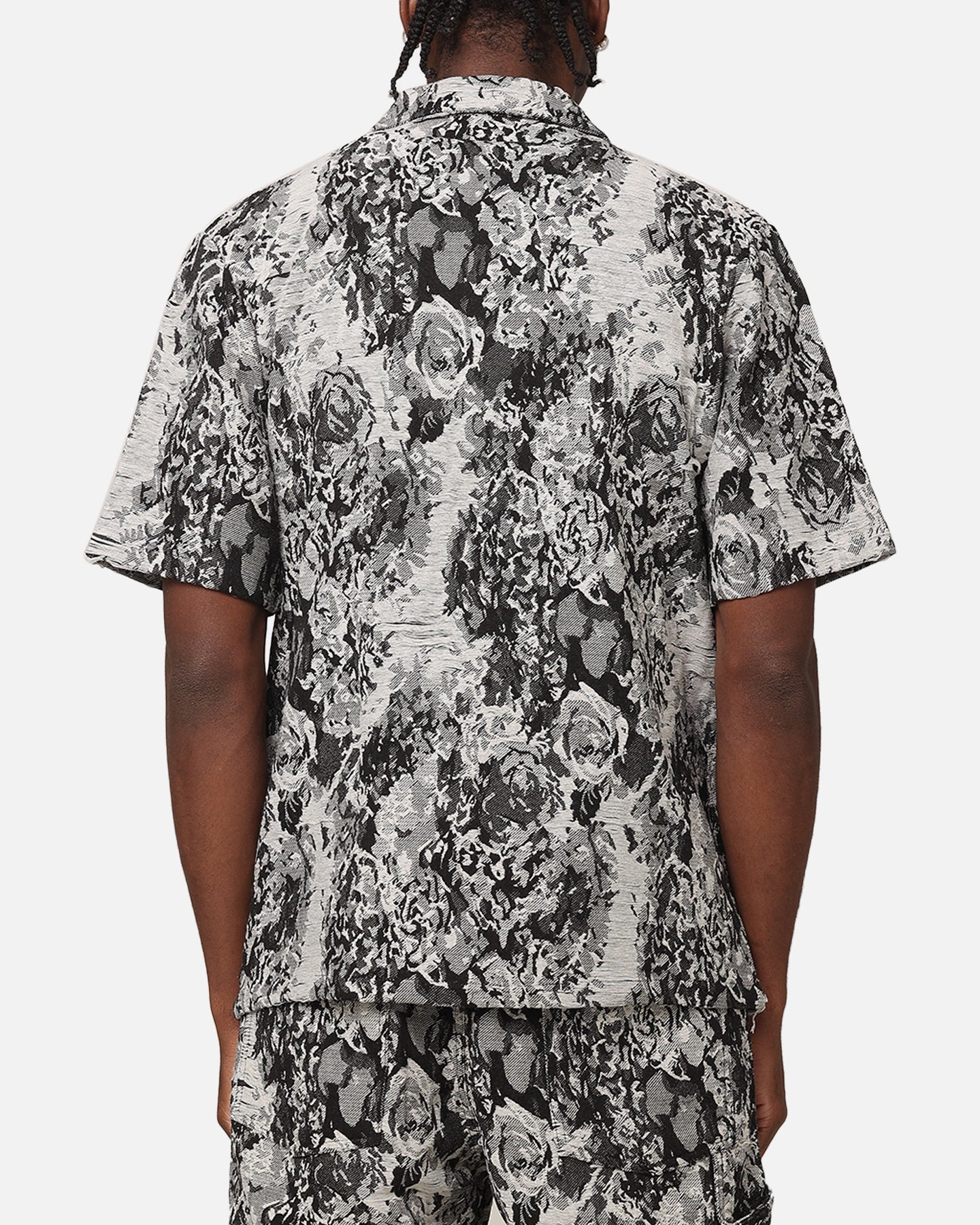 XXIII Denim Jacquard Button Up Shirt Black Denim