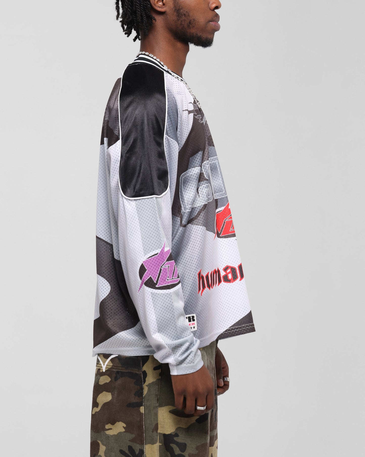 Loiter Cyber Hockey Jersey Grey/Black