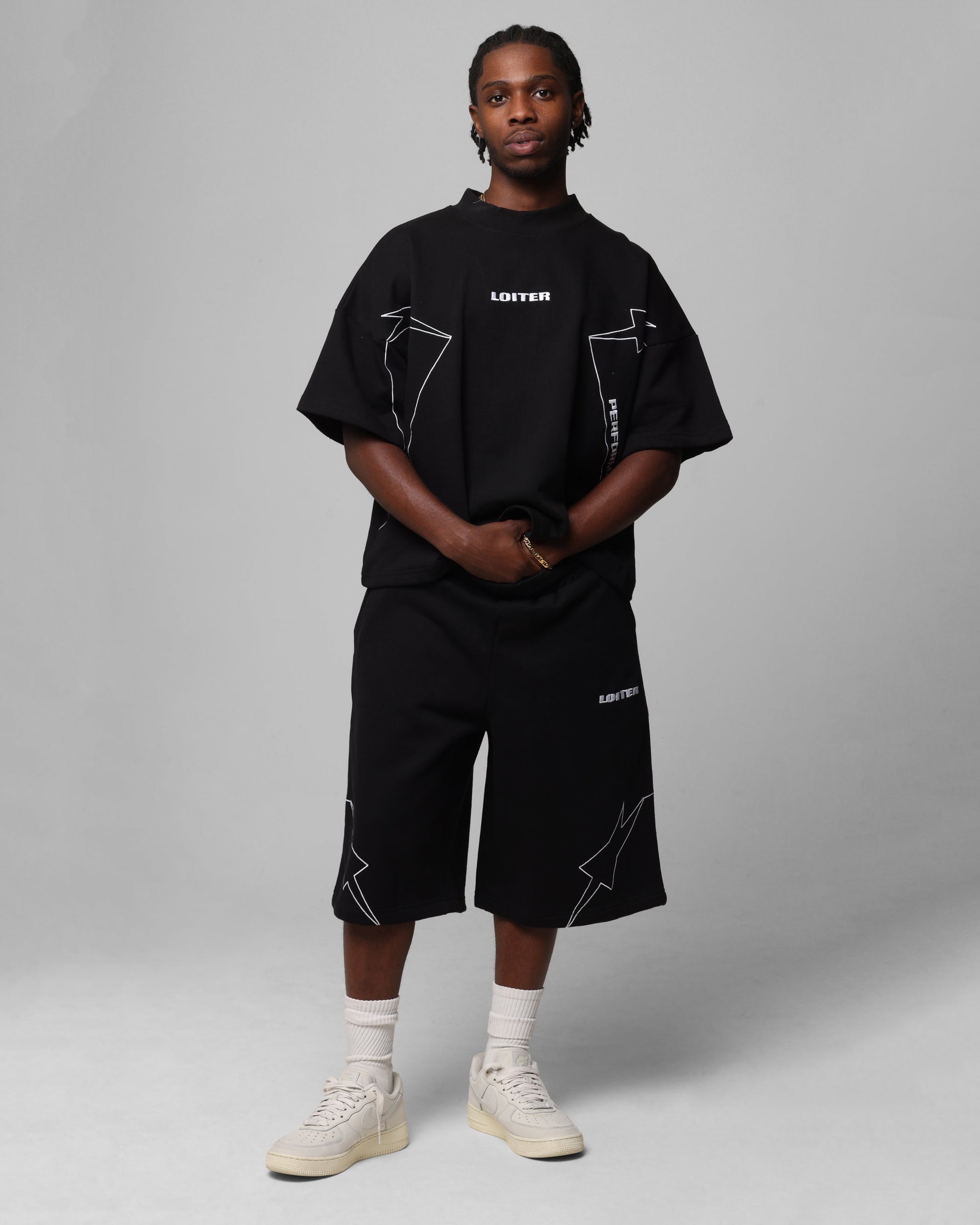 Loiter Dark Performance T-Shirt Black