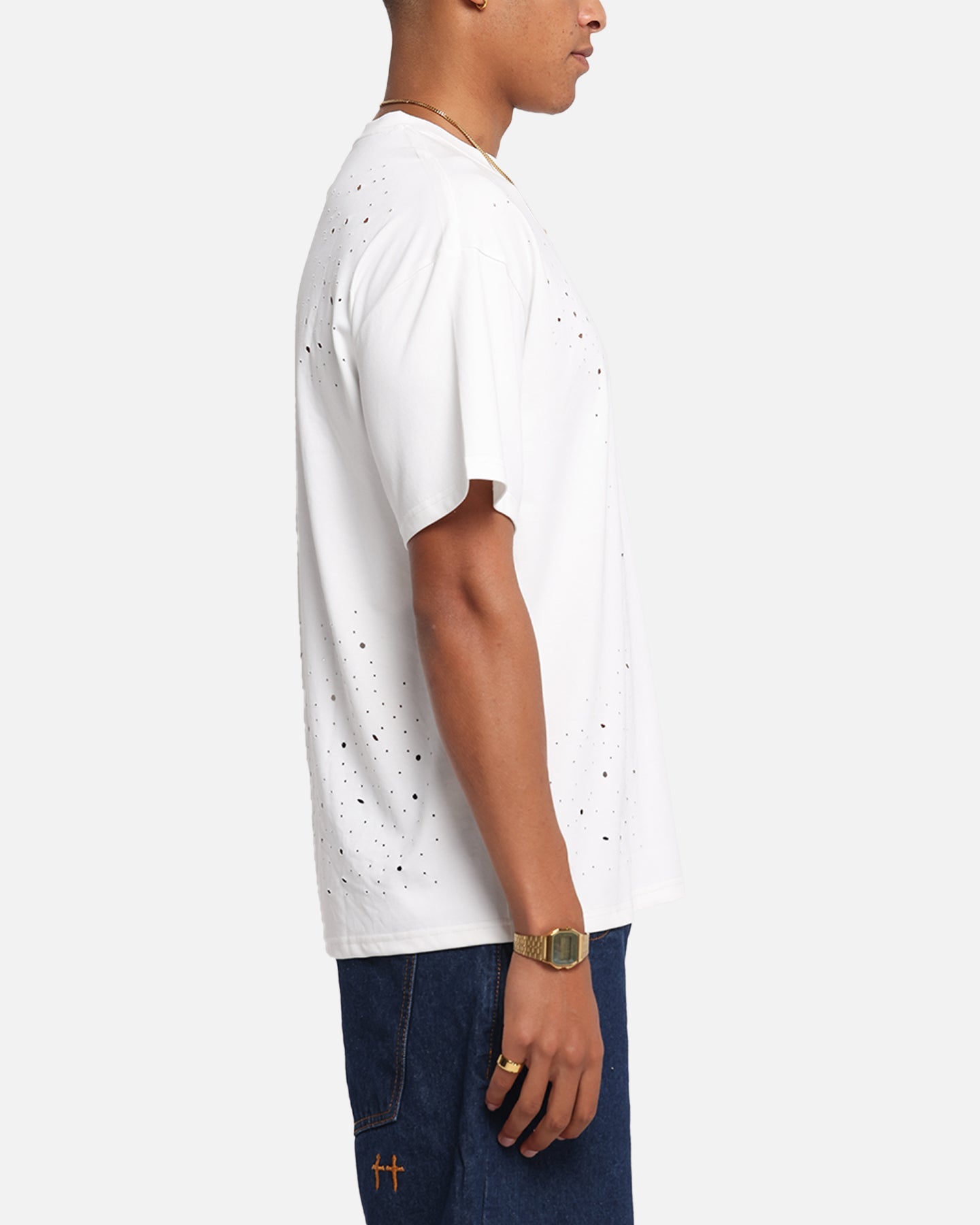 XXIII Distressed T-Shirt White