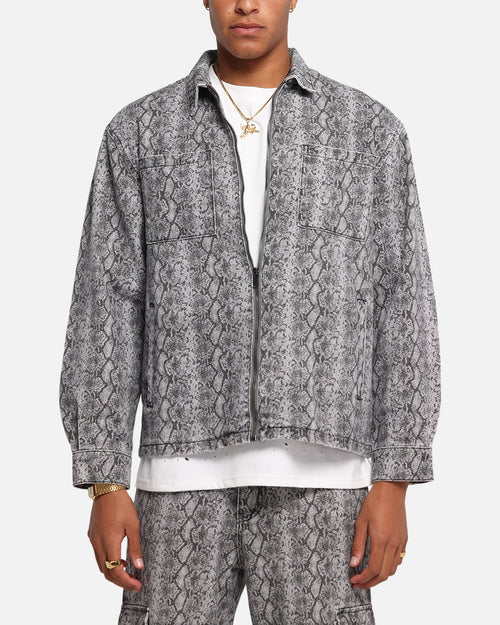 XXIII Snake Skin Jacket Black Snake Print