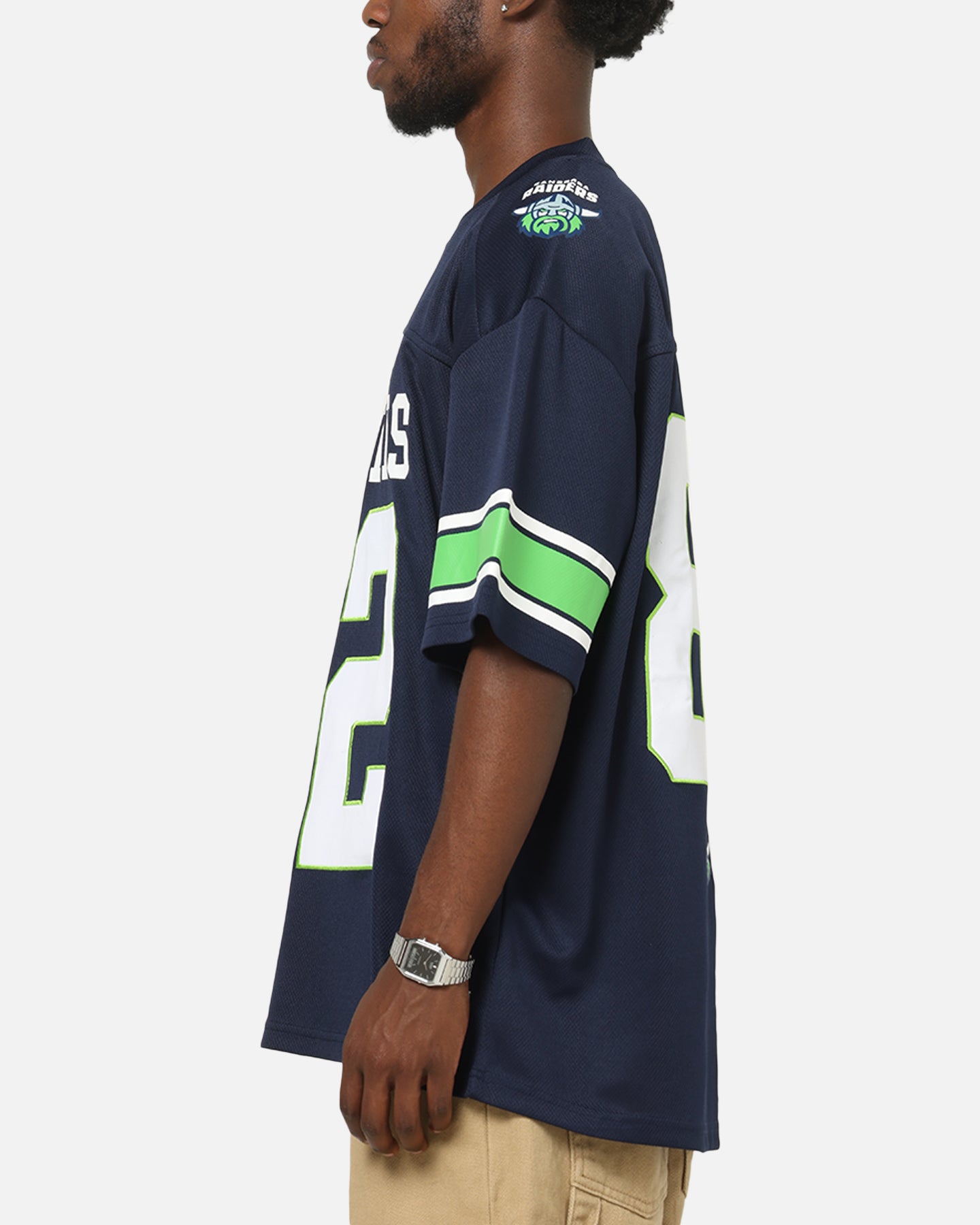 Bleacher Athletic Canberra Raiders NRL Gridiron Mesh Jersey Official Team Color