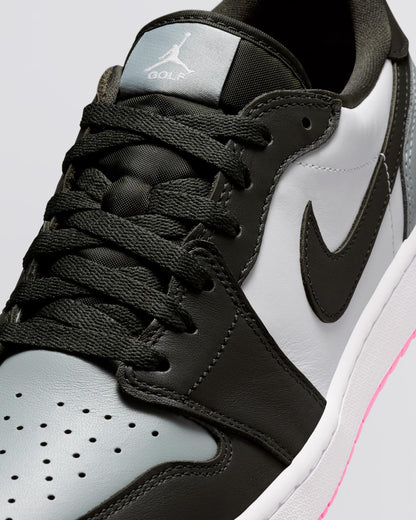 Air Jordan 1 Low Spikeless Golf Shoes White/Sequioa/Light Pumice/Pink Glow