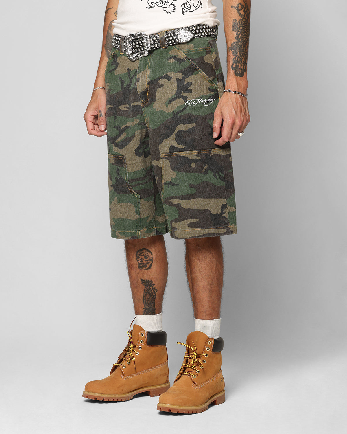 Ed Hardy Dragon Jorts Camo