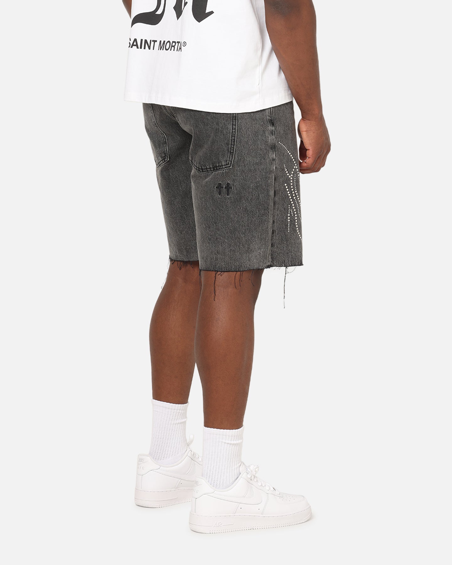 Saint Morta Sanctified Jorts Aged Grey