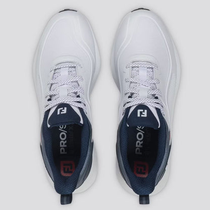 ProSL26 Spikeless Golf Shoes White/Blue/Red