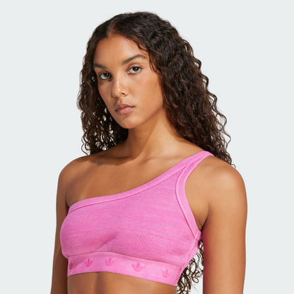 Women's adidas Ribbed One-Shoulder Top