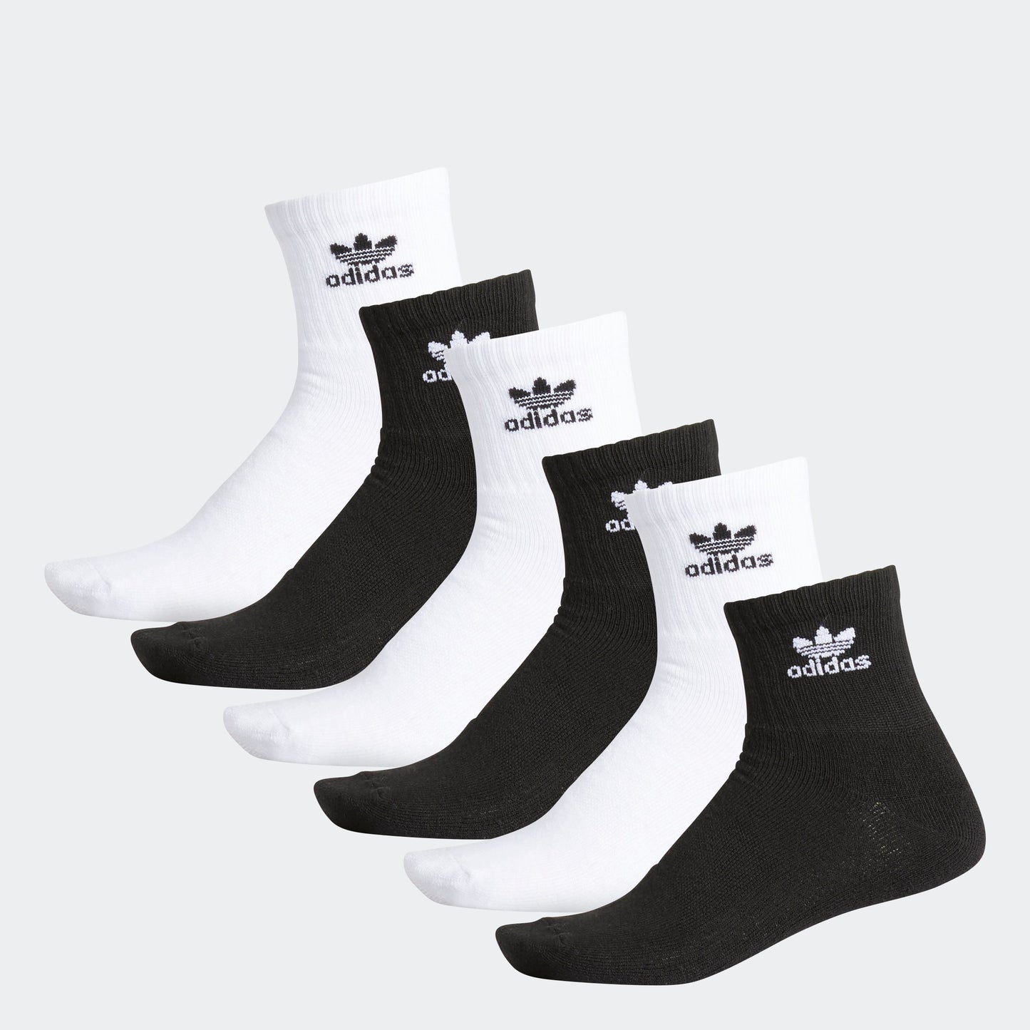 Trefoil Quarter Socks 6 Pairs