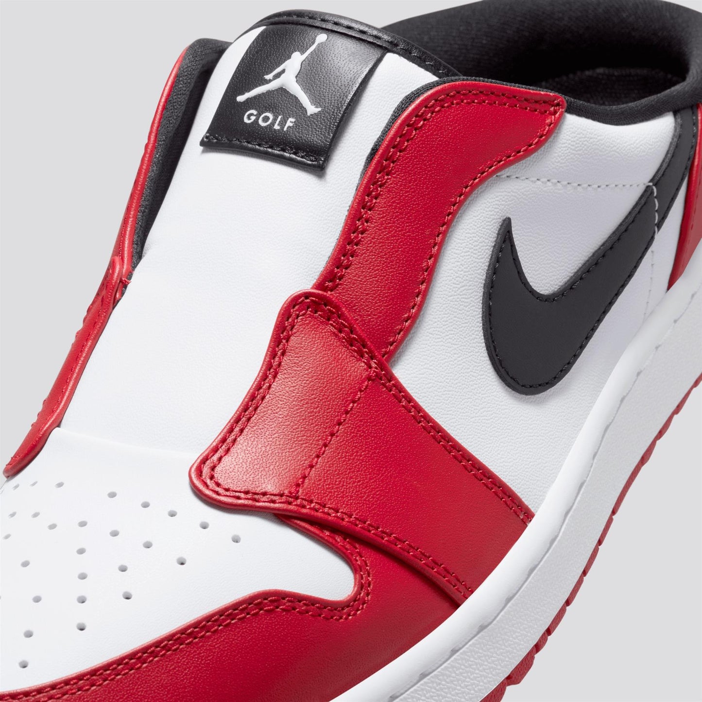 Air Jordan 1 Mule Spikeless Shoes White/Black/Varsity Red
