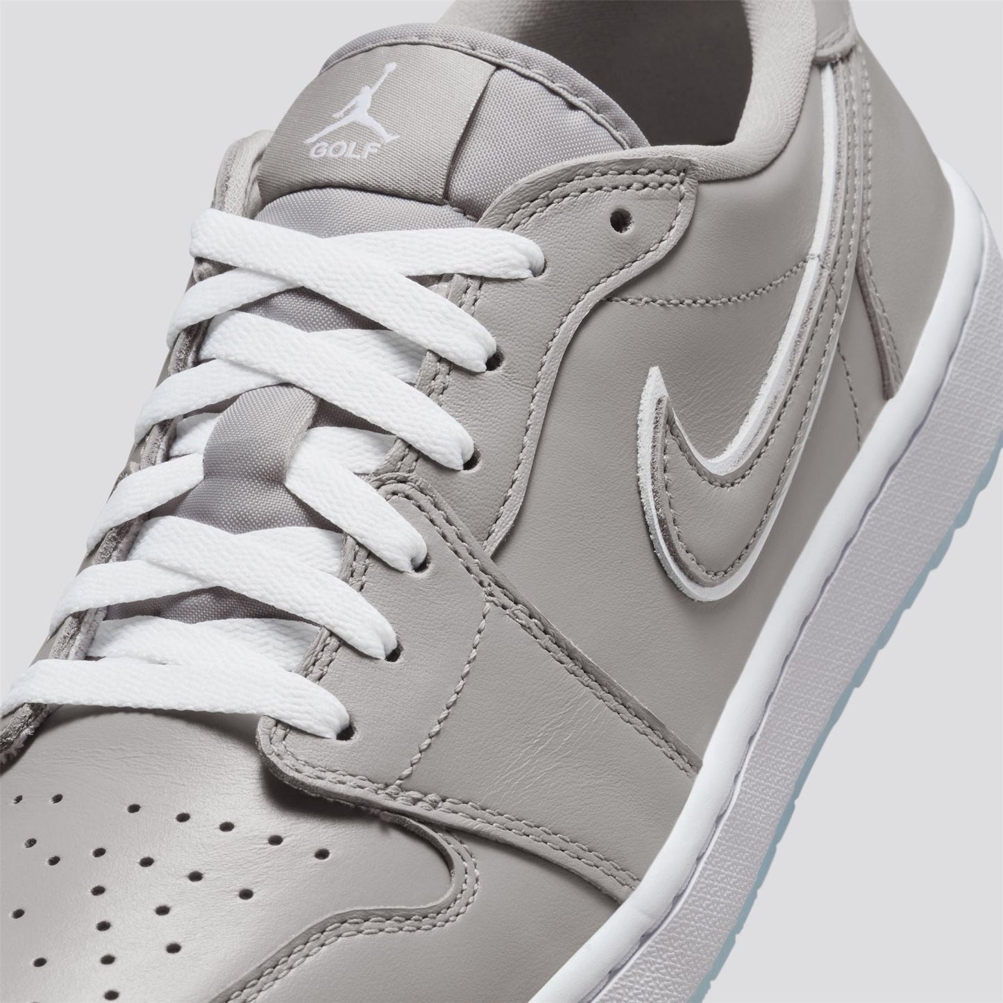 Air Jordan 1 Low Spikeless Golf Shoe Medium Grey/White/Blue Tint