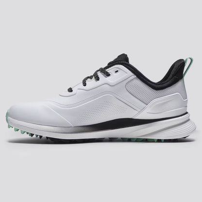 ProSL26 Spikeless Golf Shoes White/Black/Teal