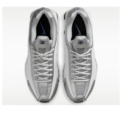 Nike Shox R4 Metallic Silver Deep Royal Blue