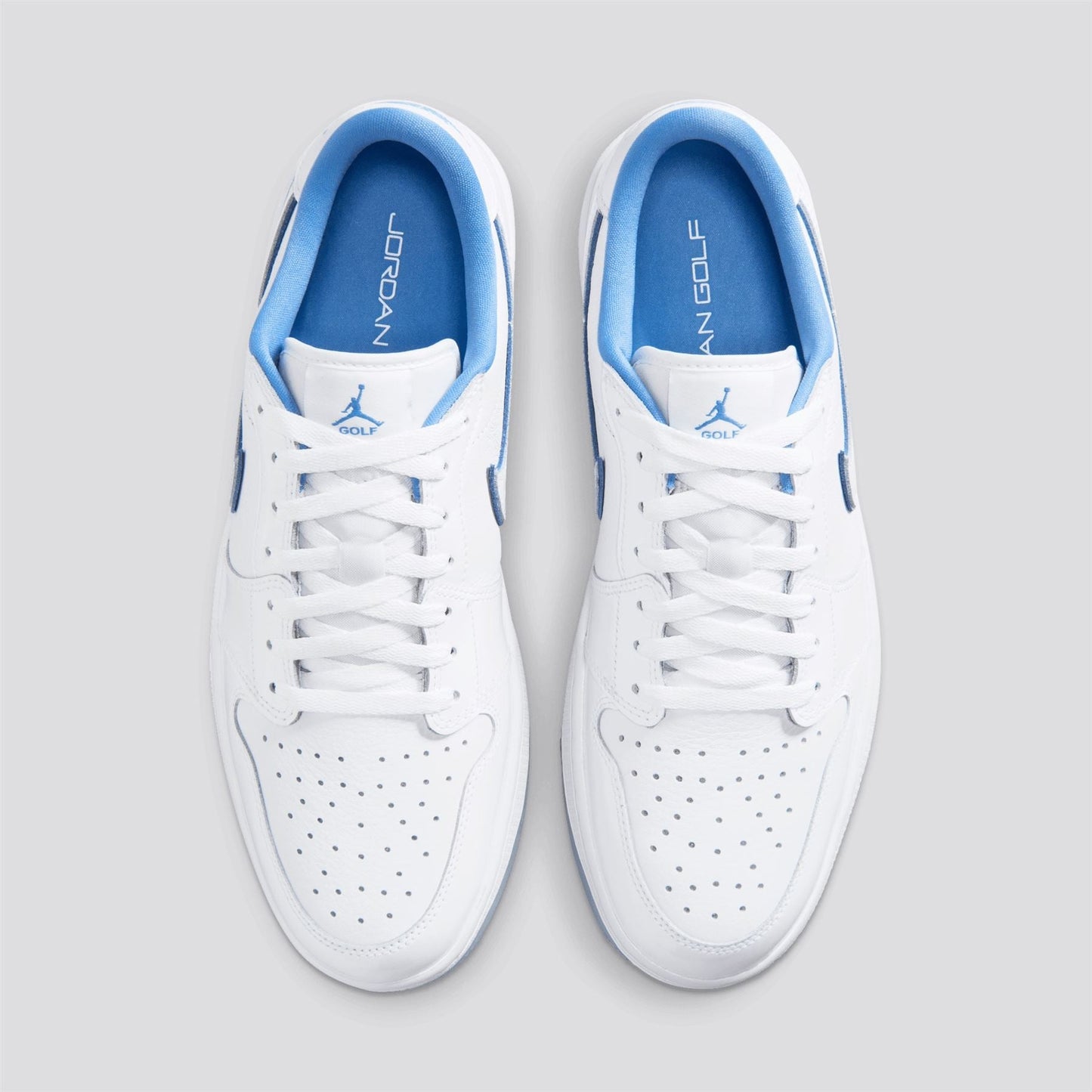 Air Jordan 1 Low Spikeless Golf Shoes White/Legend Blue/Blue Tint