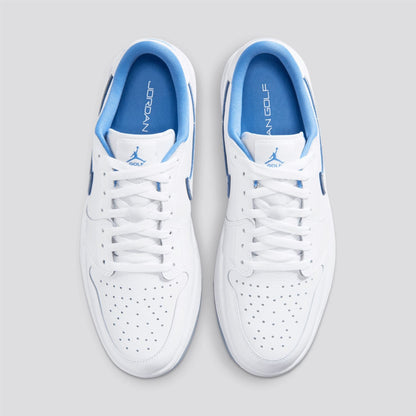 Air Jordan 1 Low Spikeless Golf Shoes White/Legend Blue/Blue Tint