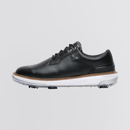 Reserve Classic Tour RS Spiked Golf Shoes Black/White/Tan