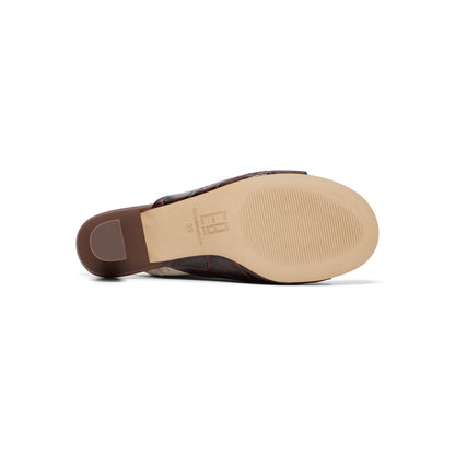 Miista Talita Brown Coco Mule Sandals (Brown)