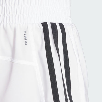 Women's adidas Pacer Training 3-Stripes Woven Mid-Rise Shorts