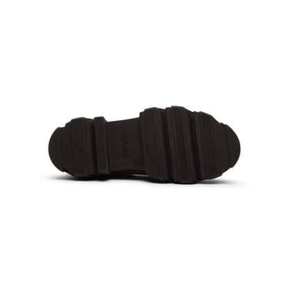 GANNI Cleated Derbies (Cognac)