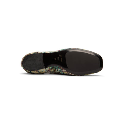 GANNI Lace Up Ballerina Tapestry (Jadeite)