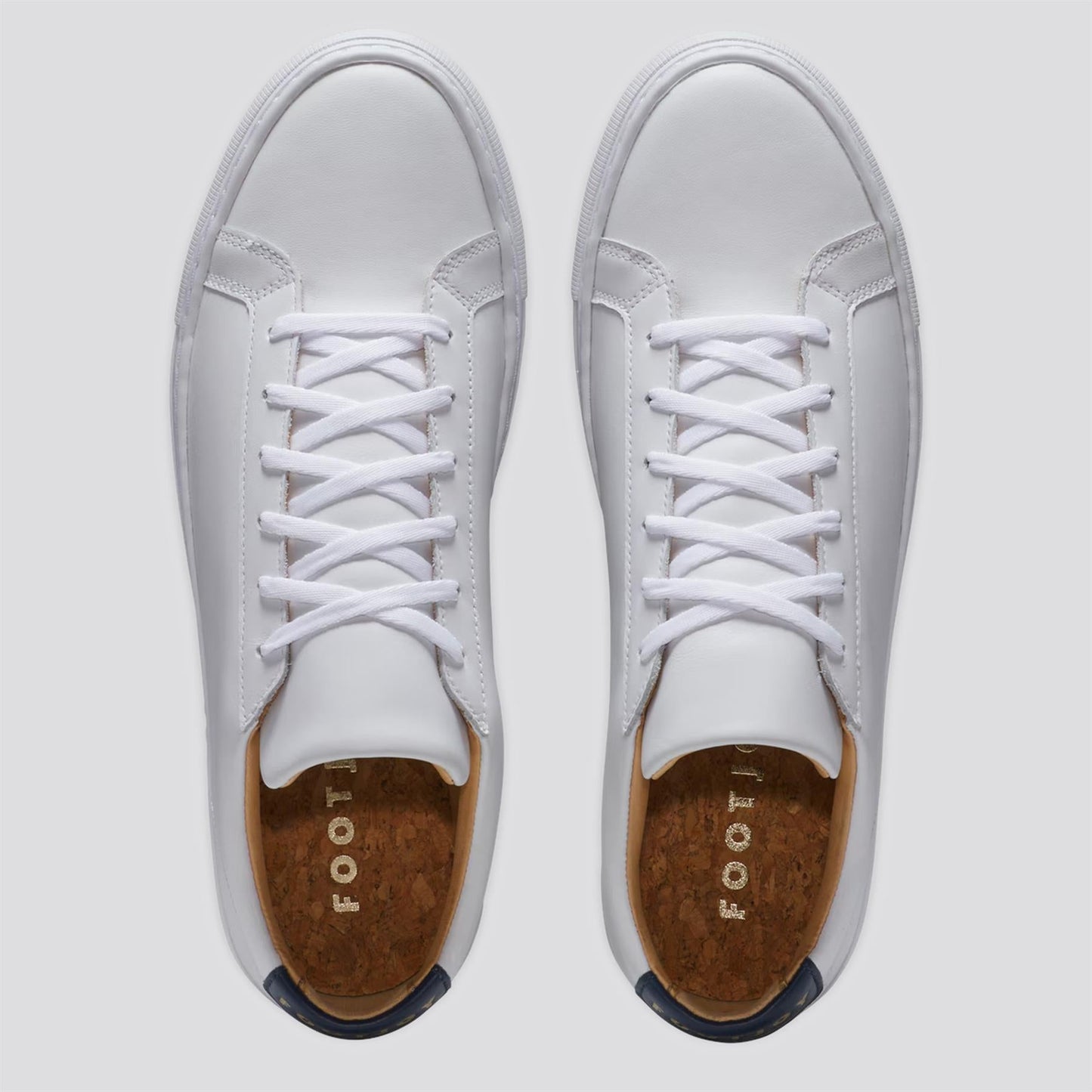 FJ COURT Spikeless Golf Shoes White/Navy