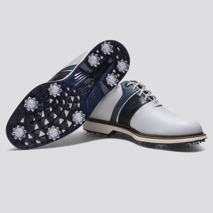 Premiere Series Packard Cleated Laced Golf Shoes White/Navy
