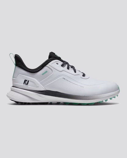 ProSL26 Spikeless Golf Shoes White/Black/Teal