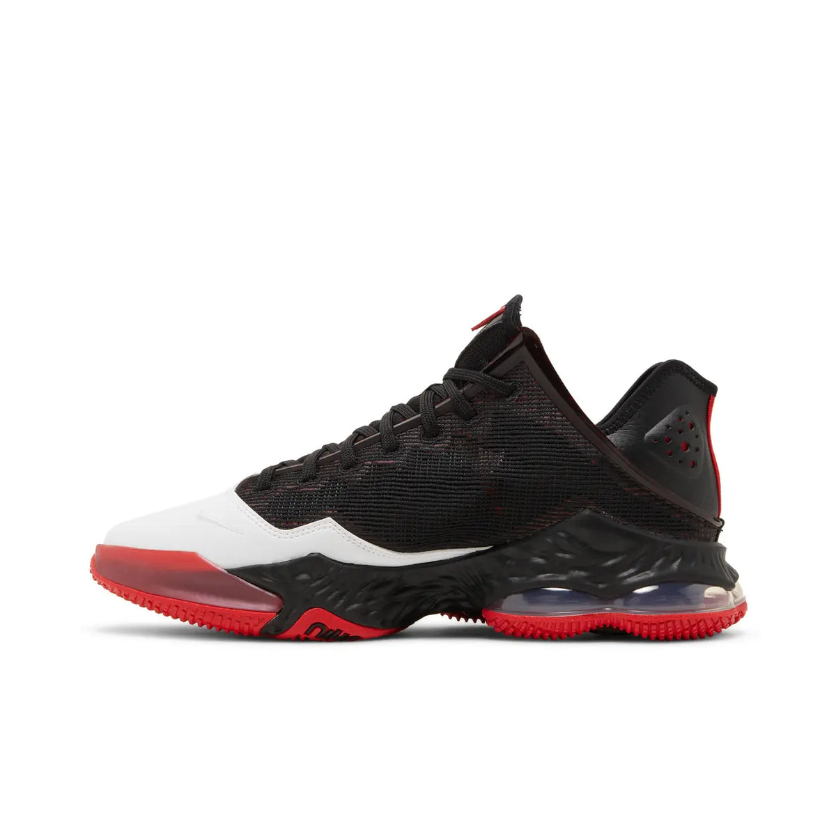 Nike LeBron 19 Low Black White University Red