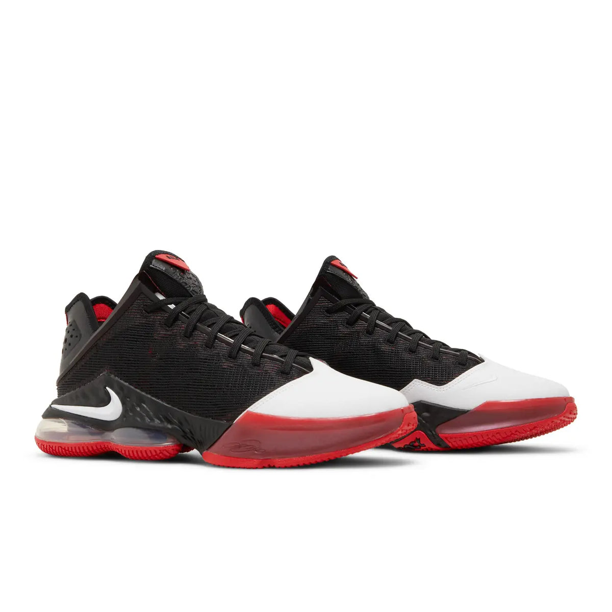 Nike LeBron 19 Low Black White University Red