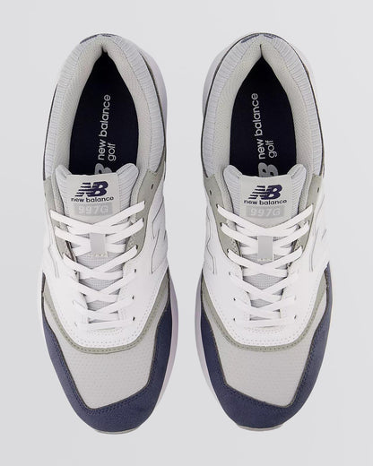 997 Spiked Golf Shoes Navy/White