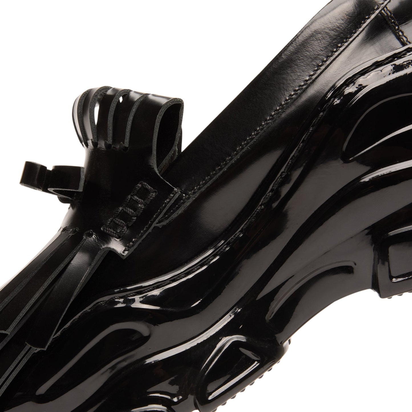 Simone Rocha Fringe Tracker Loafer (Black)