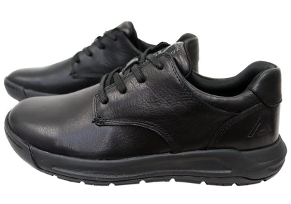 Align Erwin Mens Supportive Leather Wide Fit Comfortable Lace Up Shoes