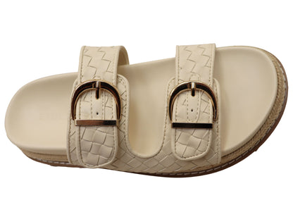 Billini Anastasia Womens Comfortable Platform Slides Sandals