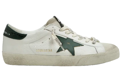 Golden Goose Super-Star White Green