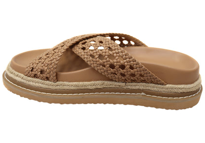 Billini Atzi Womens Comfortable Platform Slides Sandals