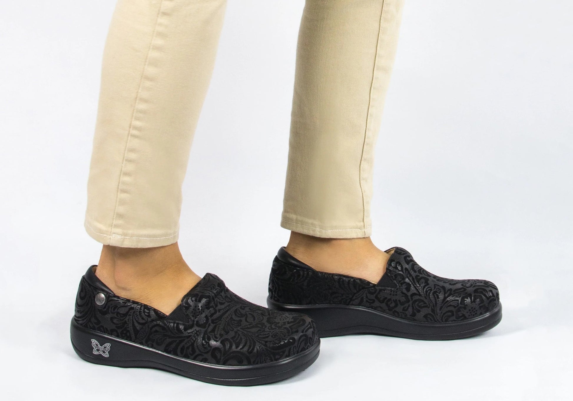 Alegria Keli Womens Comfortable Leather Professional Slip On Shoes