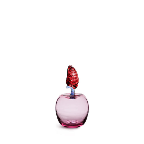 Marianne Apple Paperweight in Rose and Ruby