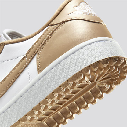Air Jordan 1 Low Spikeless Golf Shoes White/Linen White