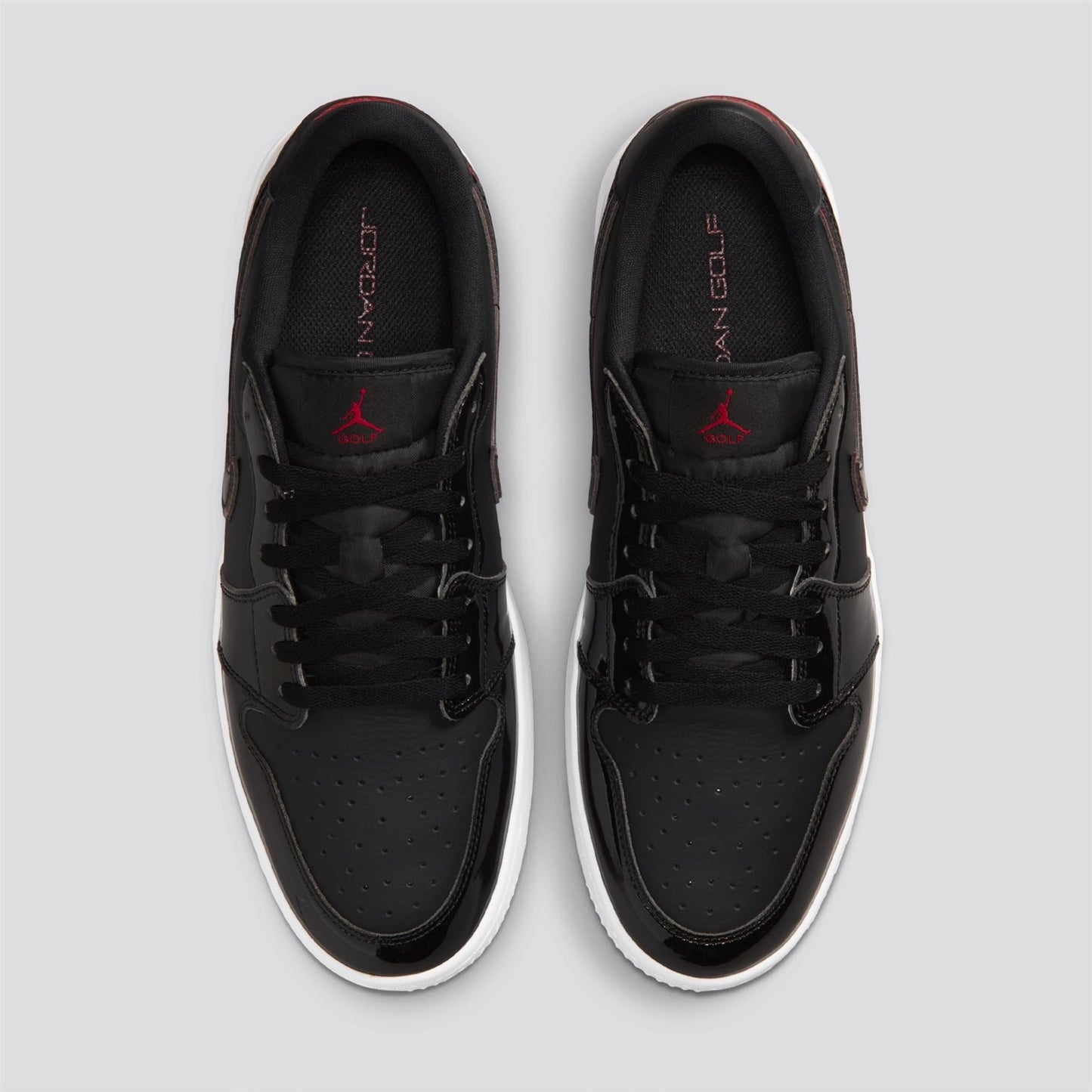 Air Jordan 1 Low G Spiked Golf Shoes Black/Varsity Red/White