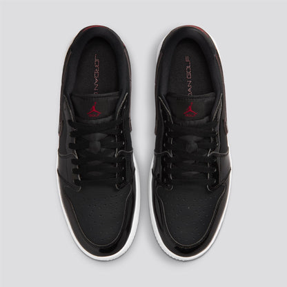 Air Jordan 1 Low G Spiked Golf Shoes Black/Varsity Red/White