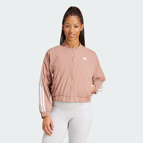 Women's adidas Essentials 3-Stripes Lifestyle Woven Bomber Jacket
