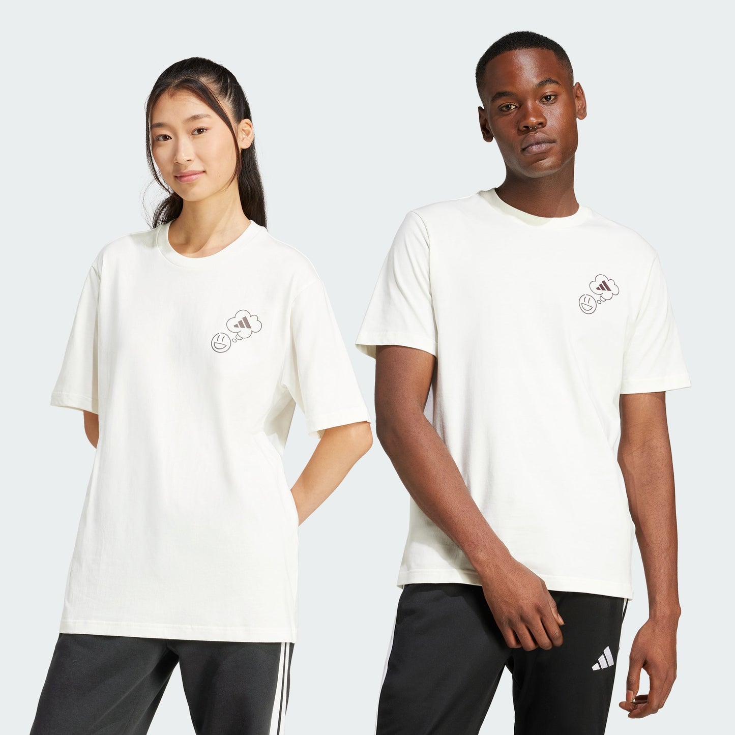 Men's adidas Lounge Verbiage Circle Graphic Tee