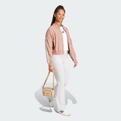 Women's adidas Essentials 3-Stripes Lifestyle Woven Bomber Jacket