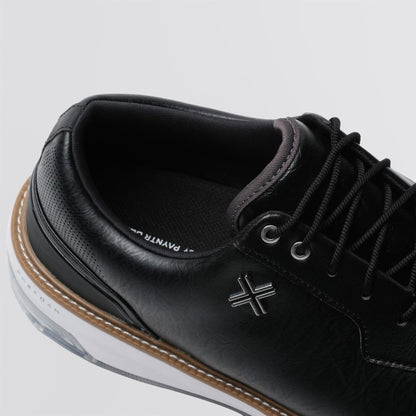 Reserve Classic Tour RS Spiked Golf Shoes Black/White/Tan