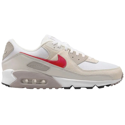Nike Air Max 90 White College Grey Vast Grey University Red
