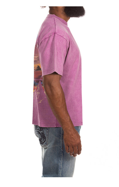 Billionaire Boys "Abyss" SS Tee Boxy Fit (Amethyst)